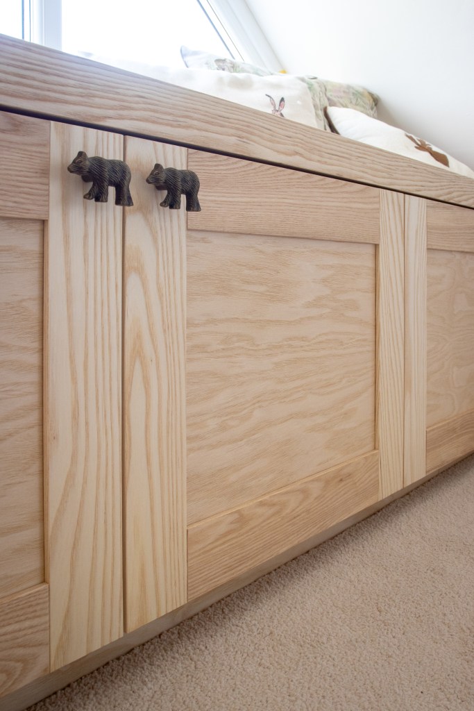 A bespoke Ash window seat