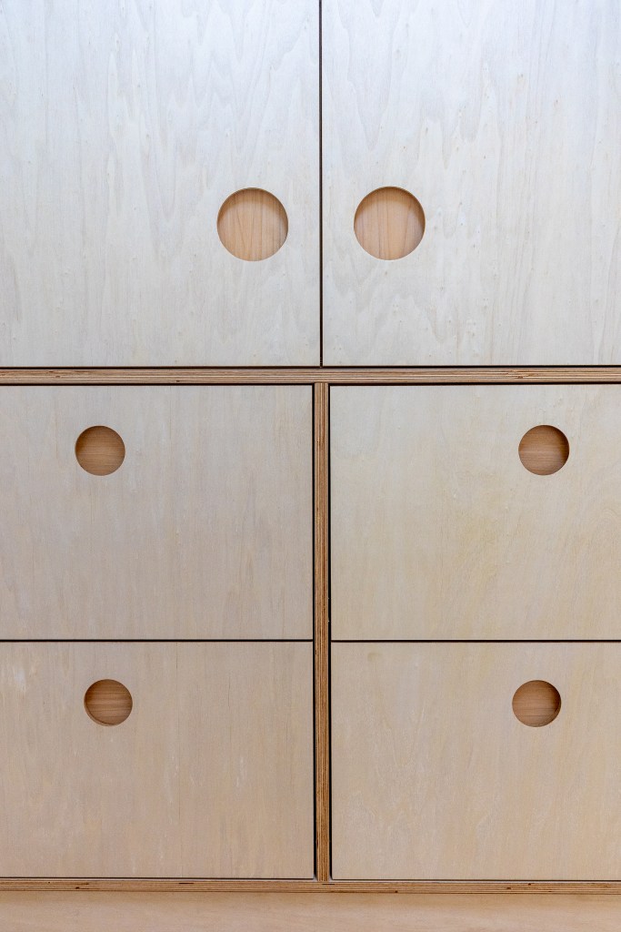 bespoke cabinet built in fitted wardrobe cornwall carpentry joinery storage charlestown birch ply birchply plywood poplar